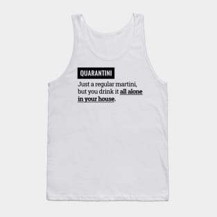 Funny Quarantini Tank Top